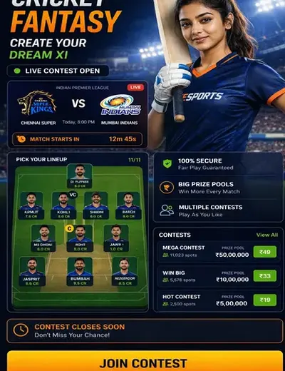 Delhigo (delhi bazar series result) fantasy cricket & matchday visual 3